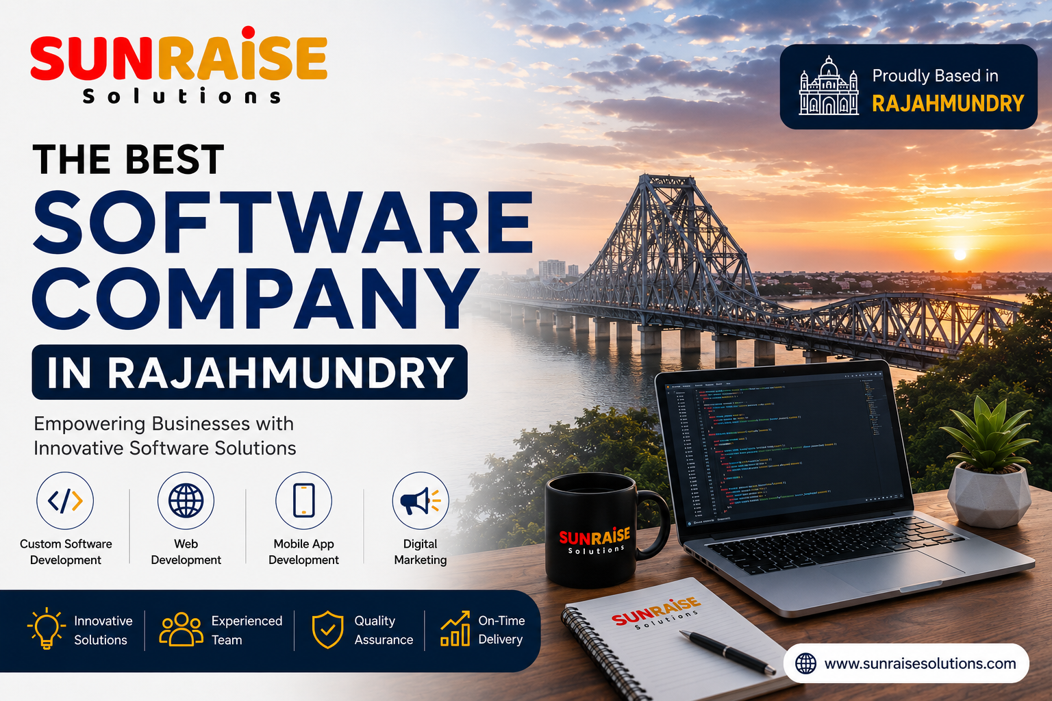 Best Software Company in Rajahmundry: Why Sunraise Solutions Leads Web & App Development